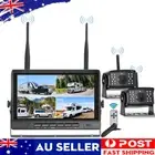 7" Digital Wireless Quad DVR Monitor 2x Reverse Backup Camera 12-24V Truck Bus