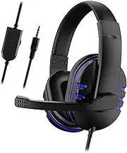 DaMohony Stereo Gaming Headset with Microphone for Xbox One / PS4, Over-Ear PC Headphones with Low Bass, 3.5mm Jack, Volume Control for PS4/Xbox One S/Xbox One/Nintendo Switch/PC/Mac