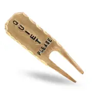 Quiet Please Hand Stamped Copper Divot Repair Tool by Sunfish Golf
