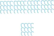 GLEAVI 5sets Comfortable Ear Corrector for Baby Silicone Auricle Correction Patch Non- Solution for Everted Ear Correction 6pairs*5
