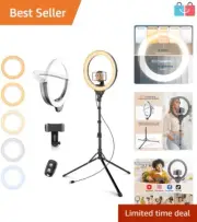Bluetooth 14'' Ring Light Kit with 67'' Tripod - Perfect for Live Streaming