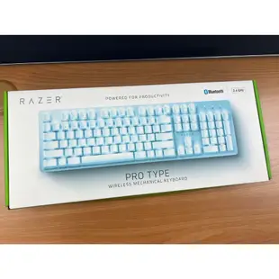 二手 Razer 雷蛇 Pro Type 無線機械式鍵盤 白色 橘軸 茶軸 紅軸 青軸  英文 非Ultra版本 藍芽