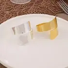 Textured Napkin Ring Clip Elegant Irregular Shape Rings for Parties Corrosion