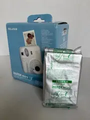 Fujifilm Instax mini 12 Camera Bundle Clay White, incl 10 Exposures mini Film
