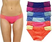 [Just Intimates] Bikini Underwear Panties for Women (Pack of 6)