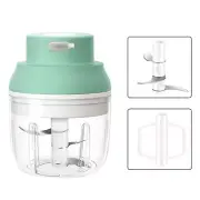 Mini Food Processor 250ml Food Chopper Electric Vegetable Onion Slicer White