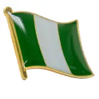 在飛比找有閑購物優惠-NIGERIA 奈及利亞 國旗 徽章 別針 國旗配飾 紀念徽
