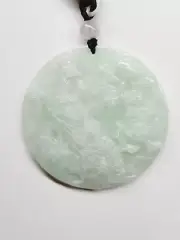 Certified Peacock/Phoenix Jade Pendant Natural Burma Light Green Jadeite 孔雀/凤凰