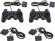 2 Pack PS2 Controller Analogue Gamepad Extension Cables (2m Each, 3.5mm Audio, Compatible with PS2)