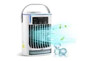 Breezy Comforts AC, Air Cooler Evaporative Air Cooling Fan, Large Water Tank for Bedroom Home Office