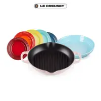 在飛比找momo購物網優惠-【Le Creuset】典藏琺瑯鑄鐵深圓烤盤25cm石墨灰/