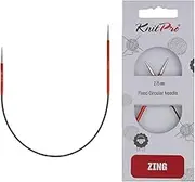 KnitPro Zing Circular Needle 25cm 2.75mm, Red