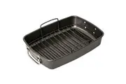 Mastercraft 40cm x 28cm Roasting/Baking Tray/Pan/Roaster w/ 37cm Rack/Handles