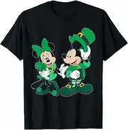 [Disney] Leprechaun Mickey Minnie Shamrock St. Patricks Day T-Shirt