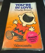 YOU'RE IN LOVE, CHARLIE BROWN (VHS Clamshell, 1987) - Vintage - RARE Sealed
