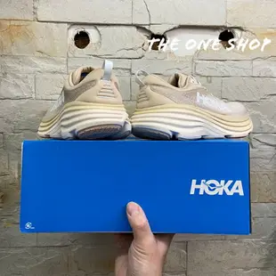 HOKA ONE ONE Bondi 8 沙色 蛋奶酒白 運動鞋 路跑鞋 基本款 慢跑鞋 HO1123202SSEG