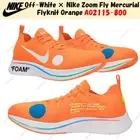 Off-White × Nike Zoom Fly Mercurial Flyknit Orange AO2115-800 Men's Size