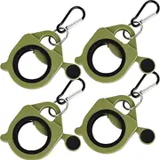 CANAANIN Zip Tie Holder Organizer Cable Tie Organizer Holder for Tool Belt Strong Efficient Solution for Electrician Zip Ties Holder Reusable Portable Safety (Green, 4 Pack)