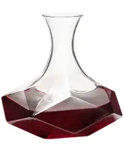 Viski Raye Faceted Crystal Decanter