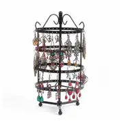 4 Tier Rotating Earring Holder Stand 144 Holes Earring Display Hanging Rack