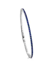 Sabrina Designs 14K 2.75 ct. tw. Sapphire Flexible Bangle Bracelet