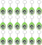 uxcell Keychain Compass [18PCS] - Survival Pocket Mini Compass Bulk with Key Ring for Hiking & Camping - [Green] Outdoor Activities Accessory