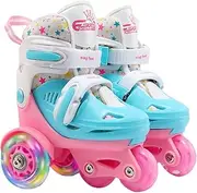 Meteor Roller Skates for Girls and Boys - High Roller Skates PU Leather Breathable Indoors and Outdoors