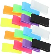 16Pcs Non Slip Tennis Racket Grip Bands Durable Overgrip Protector for Badminton Tennis Rackets Fit Lightweight Easy to Use Mixed Color Design