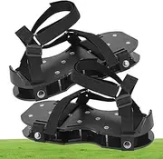 znutc Aerator Lawn Shoes - Heavy-Duty Spike Aerator Shoes,Lawn Aerator Shoes with Spring Base for Grass, Grass Aerator Shoes, Soil Yard Aerator Tool for Aerating