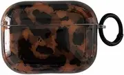 [aaknhen] Leopard Cheetah Print Case for AirPods Pro 2nd Generation 2023/2022 with Keychain Tortoiseshell Animal Pattern Brown Cases with Lock for Girls Women Men(for AirPods Pro 2,Tortoise)