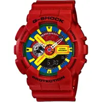 在飛比找蝦皮購物優惠-二手CASIO卡西歐 G-SHOCK 樂高玩色電子錶-紅/5