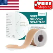 Silicone Scar Tape Gel Sheets Strips Surgical Keloid Removal Patches Treatment.