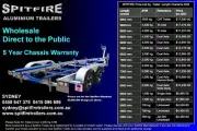 Spitfire Aluminium Boat Trailer