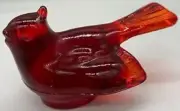 Bird Shelf Sitter - Red Glass - Mosser USA