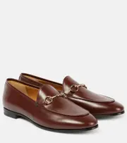 [Gucci] Gucci Jordaan Horsebit leather loafers AU 9 brown