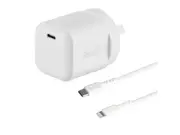 3sixT Wall Charger GaN 20W USB-C PD + USB-C to Lightning - W