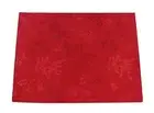 Winter Hedgerow Sparkly Christmas Damask Tablecloth - Red - 67" Round