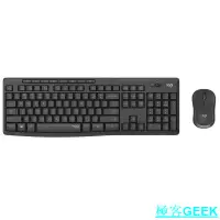 在飛比找蝦皮購物優惠-羅技Logitech MK295 靜音鍵鼠組(石墨黑)/無線