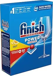 Finish Power Essential Dishwashing Tablets, Lemon Sparkle, 60 Tablets