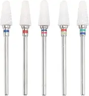 minkissy 5pcs Nail Polishing Accessories Clipper Tool Die Dust Lint Gel Sealer Toenail Manicure Electric Machine Sandpaper Grinder Nails Extractor Headset Drills Cuticles Carbide Ceramics