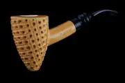 Artist Design Cone Pipe New Block Meerschaum Handmade W Case#904