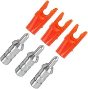 UP100 24 Sets Outer Diameter 4.2mm Pin Nock L Size Archery Arrow Pin Nock Arrow Tail Wings for Compound Recurve Bow Carbon Arrow