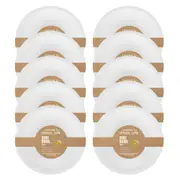 120pc Lemon & Lime Eco/Biodegradable/Compostable Disposable 18cm Side Bowl White