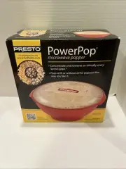 Presto Popcorn Popper Maker Power Pop Microwave Red 04834 - Fast/FREE Shipping!