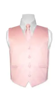 Boy's PINK Dress Vest with Boys Necktie Tie Size 10 NEW