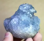351g Natural Gorgeous Blue Celestite Egg Geode Quartz Crystal Reiki Healing