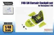 WPDWW48009 1:48 Wolfpack F4U-5N Corsair Cockpit Set (HAS kit)