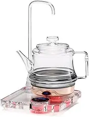 Fully Transparent Electric Kettle Kit Automatic Water Supply Hot Water Dispensers Red and Blue Ambient Light 1l 1000w Silent and Fast Heating Touch Screen Control (A) lofty ambition KeYJ