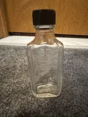 Vintage Pharmacy Apothecary Duraglas Glass Medicine Bottle 3ii 2 oz 60 mL 60 CC
