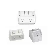 CROWN Weatherproof 1 2 3 GPO Power Point Waterproof 10A IP53 Single Double SAA